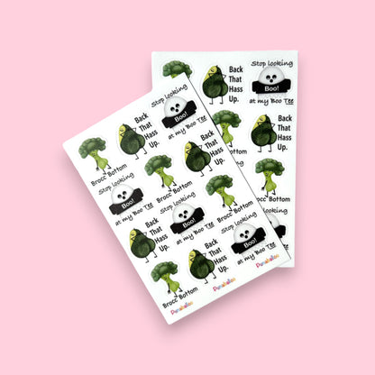 4"x6" Booty Pun Sticker Pack - Punaballoo