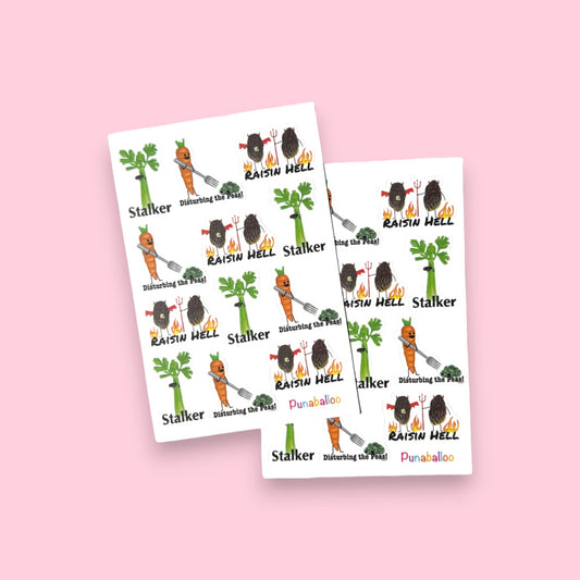 4"x6" Troublemaker Pun Sticker Pack - Punaballoo