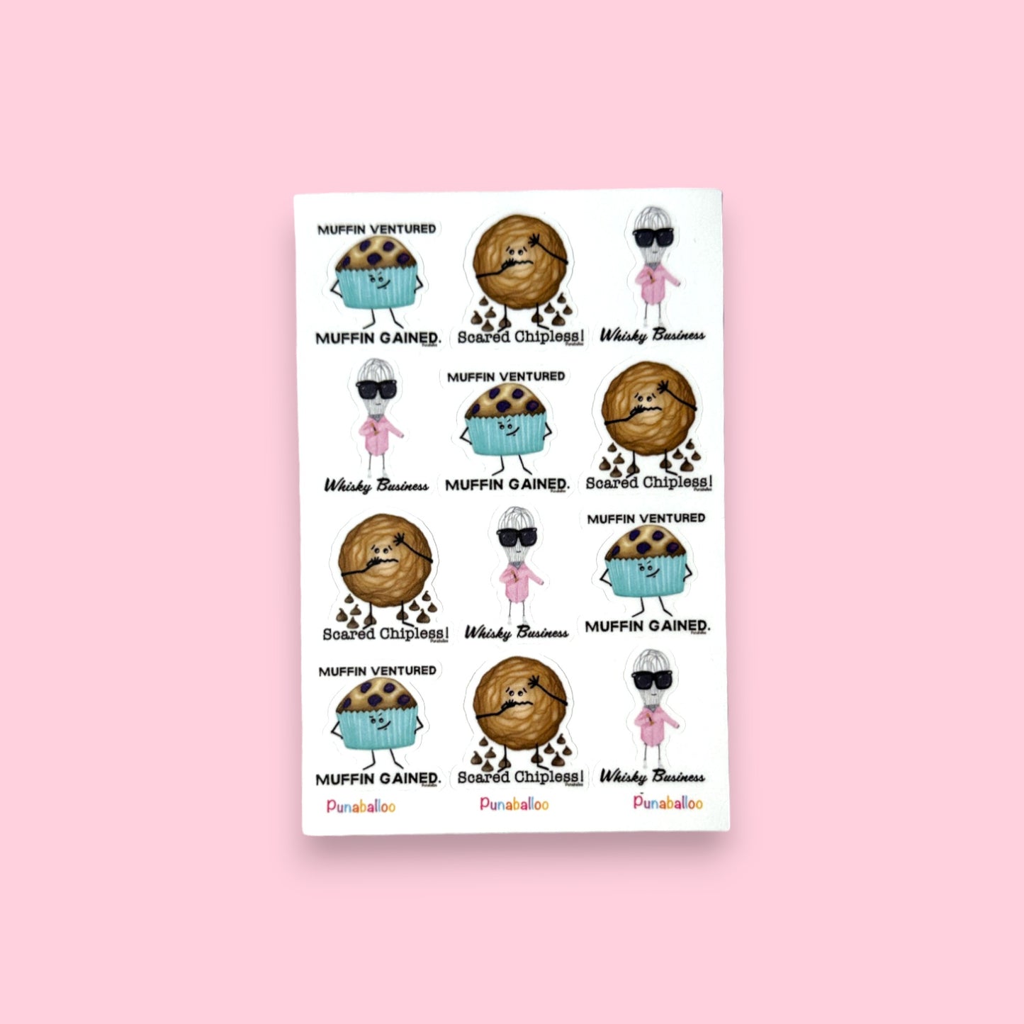 4"x6" Baking Pun Sticker Pack - Punaballoo