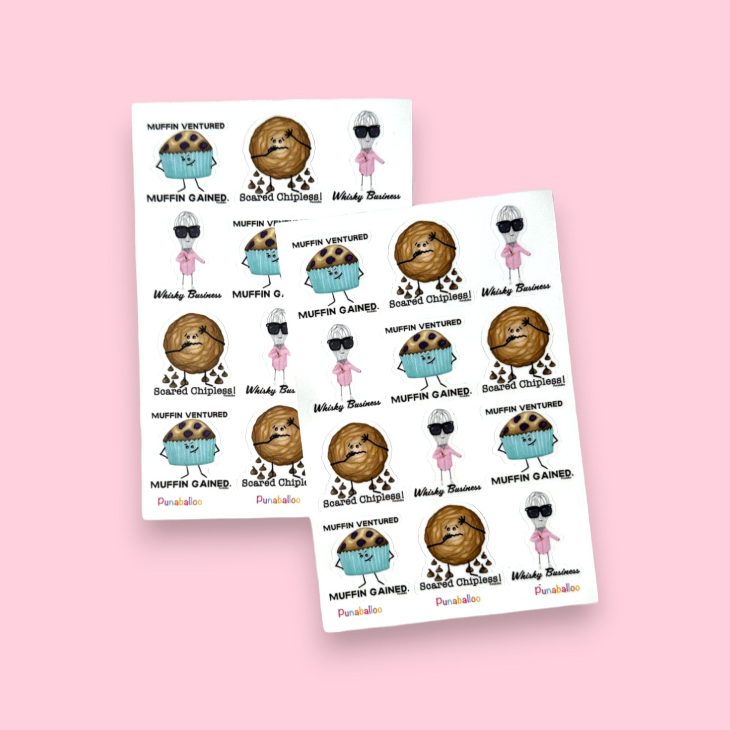 4"x6" Baking Pun Sticker Pack - Punaballoo