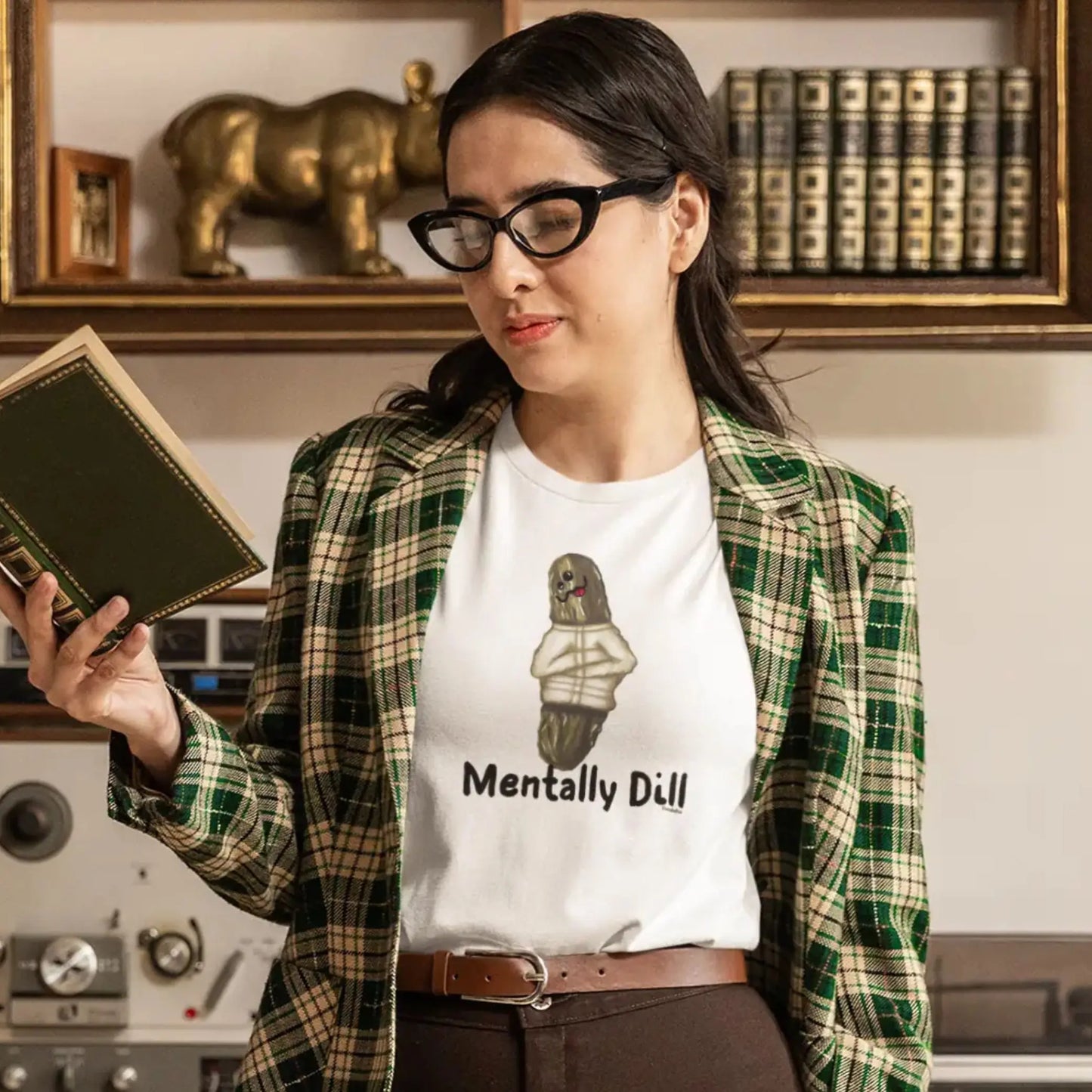 Mentally Dill Pickle T-Shirt | Funny Mental Health Pun Tee