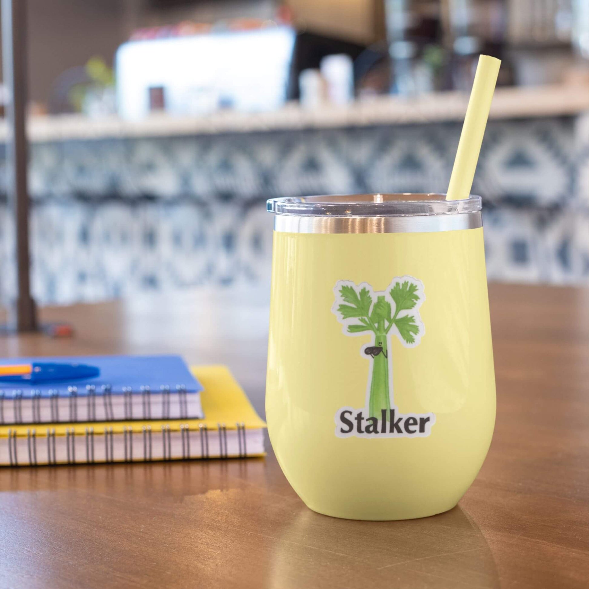 Stalker – 3 Waterproof Celery Pun Sticker