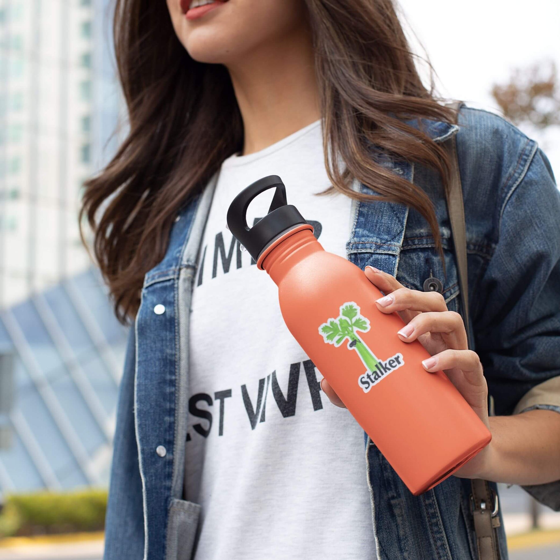 Stalker – 3 Waterproof Celery Pun Sticker