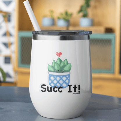 Succ It Sticker – Funny Succulent Pun Vinyl Decal (3) – Waterproof Plant Lover Gift