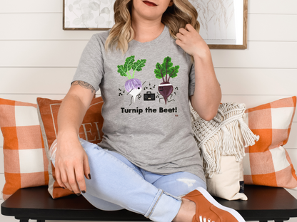 Turnip The Beet Adult Unisex Music Pun T-Shirt