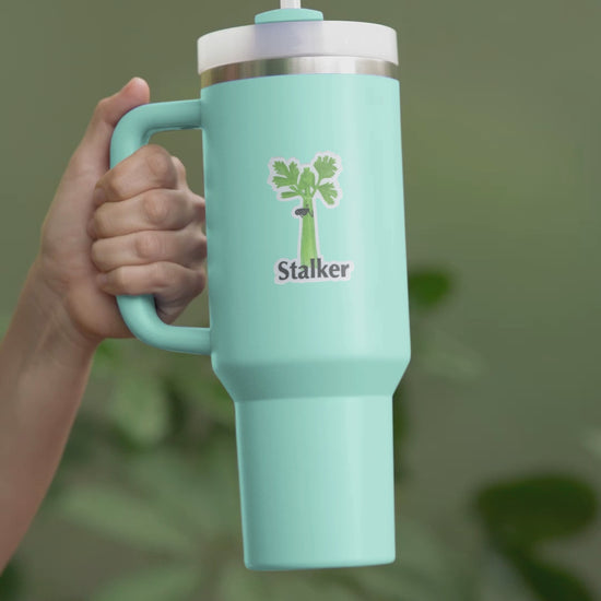 Stalker – 3 Waterproof Celery Pun Sticker