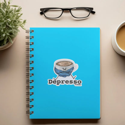Funny Espresso Sticker | Coffee Lover Gift | Depresso