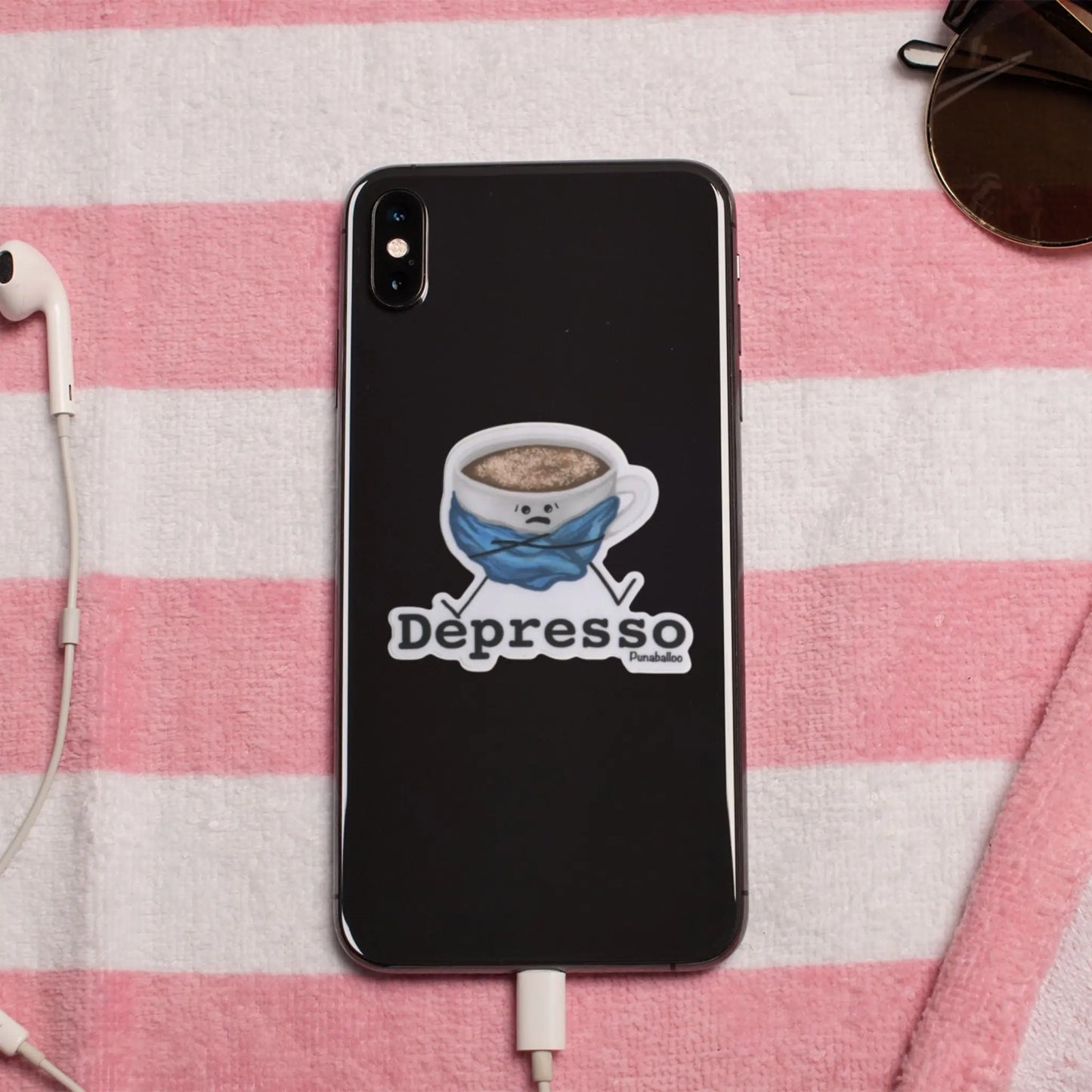 Funny Espresso Sticker | Coffee Lover Gift | Depresso