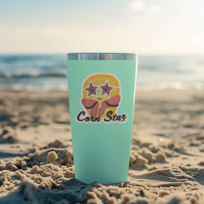 Funny Corn Pun Sticker | Silly Water Bottle Sticker | Corn Star