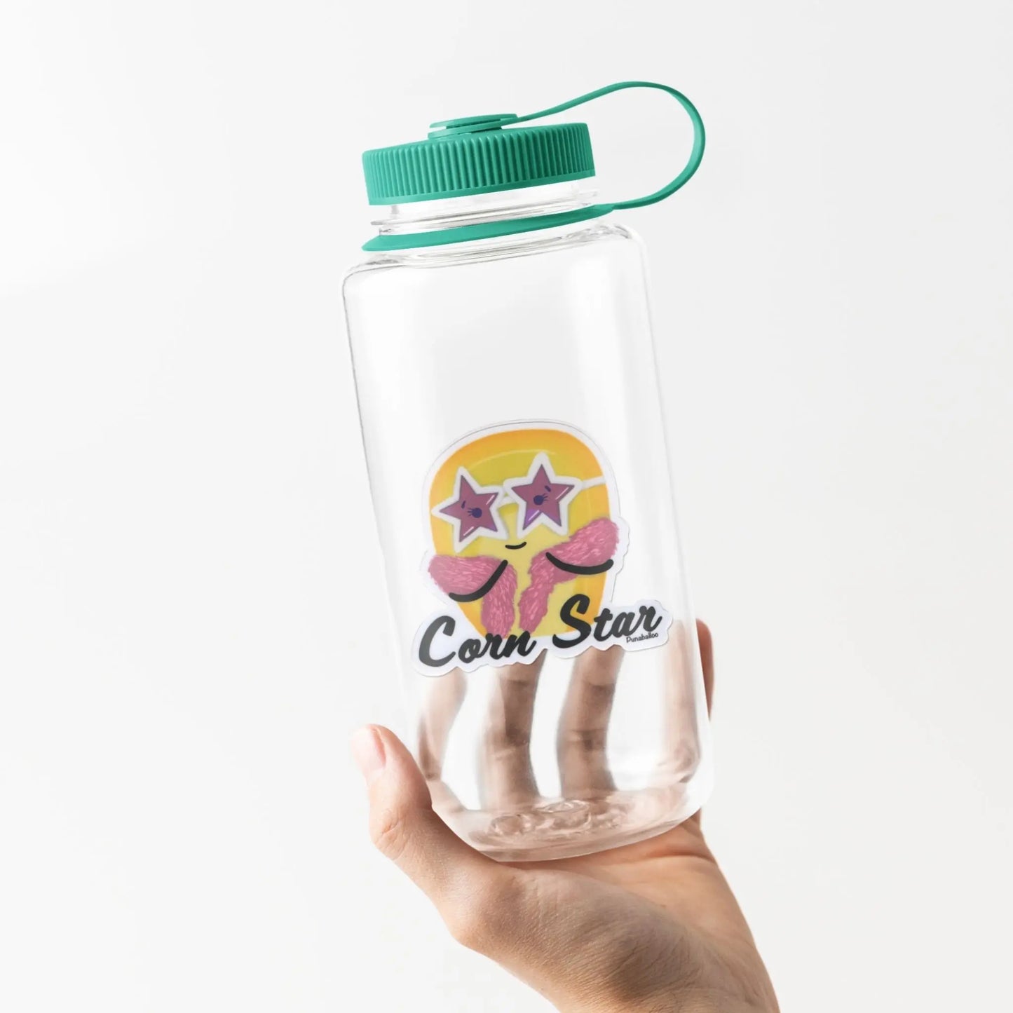 Funny Corn Pun Sticker | Silly Water Bottle Sticker | Corn Star